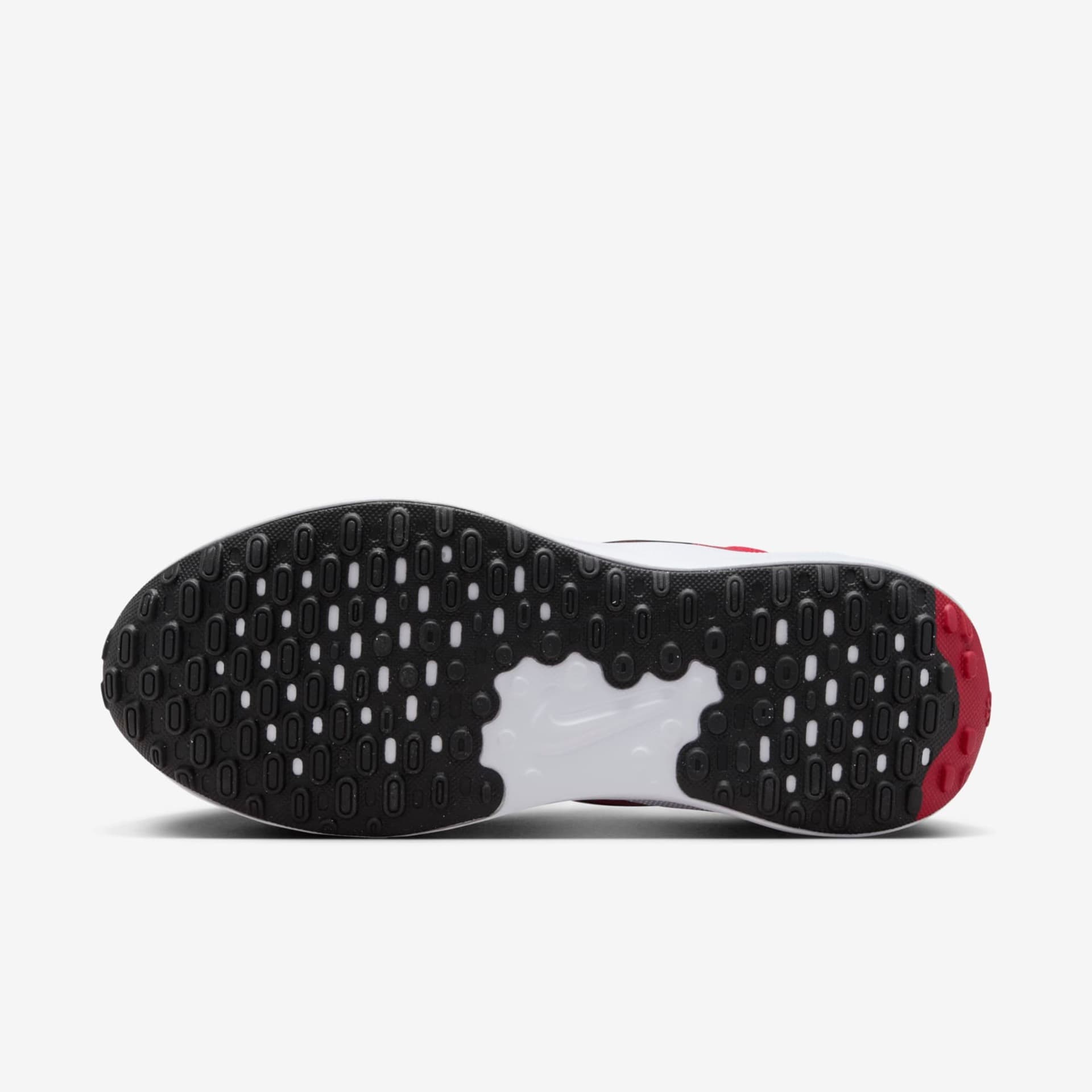 Tênis Nike Revolution 7 Infantil, cor vermelho, vista da sola