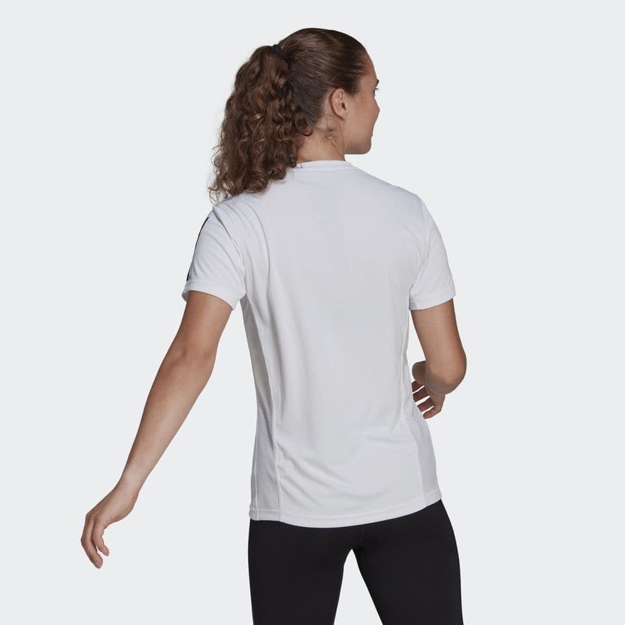 Camiseta Adidas Own the Run, cor branco, vista traseira