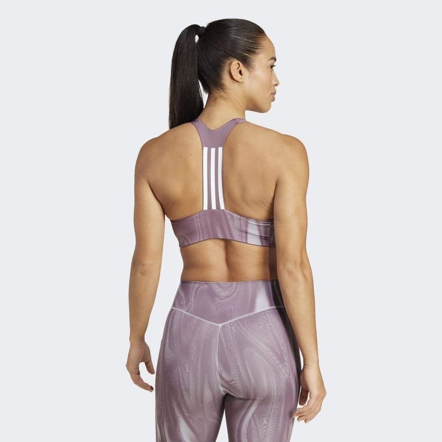 Top Adidas Powerimpact, cor roxo, vista traseira
