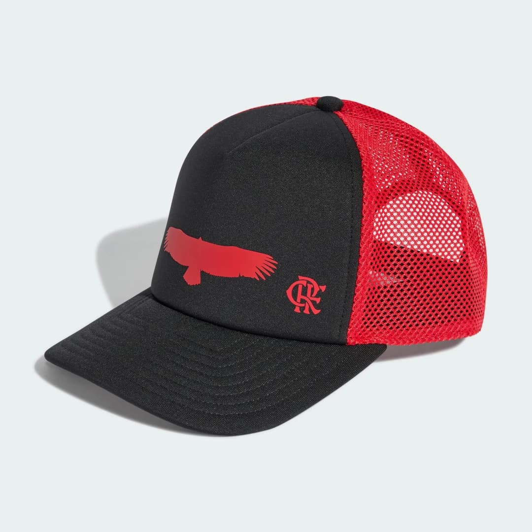 Boné Trucker CRF Flamengo Unisex adidas · Preto