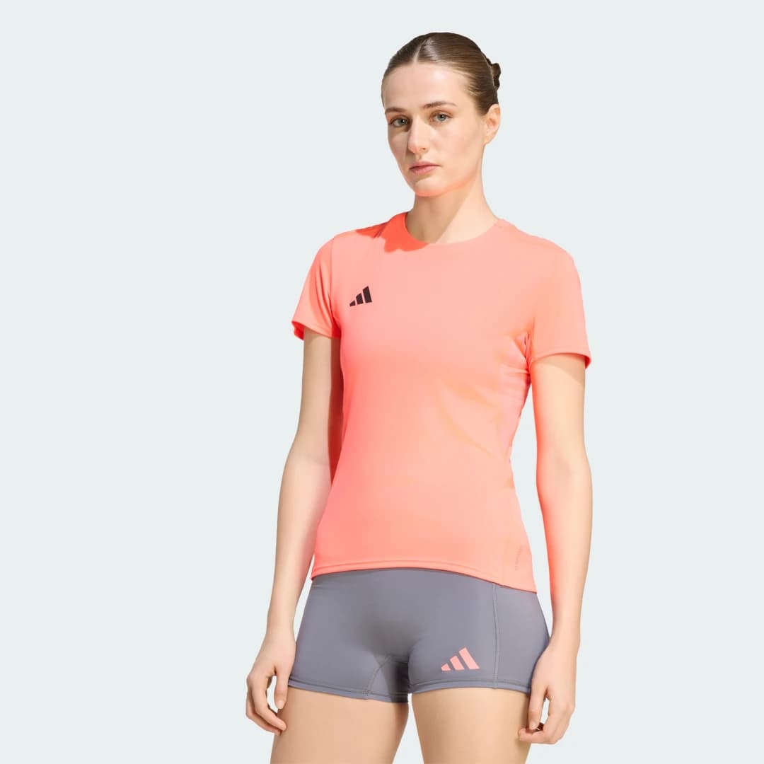 Camiseta Corrida Adizero Essentials Mulher adidas · Rosa
