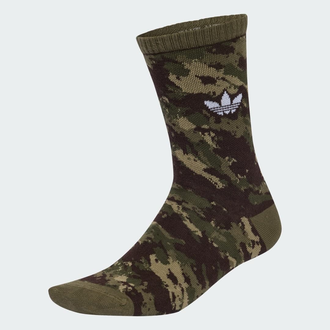 Meias DE Cano Médio Camo 2 Pares Unisex adidas · Verde