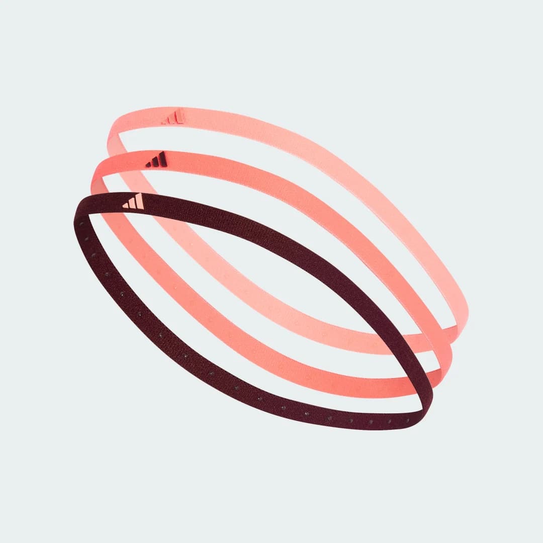 Faixa de Cabelo Pacote com 3 Unisex adidas · Rosa