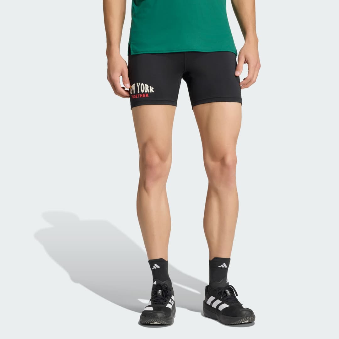 Bermuda de Compressão de Corrida Adizero NYC Homem adidas · Preto