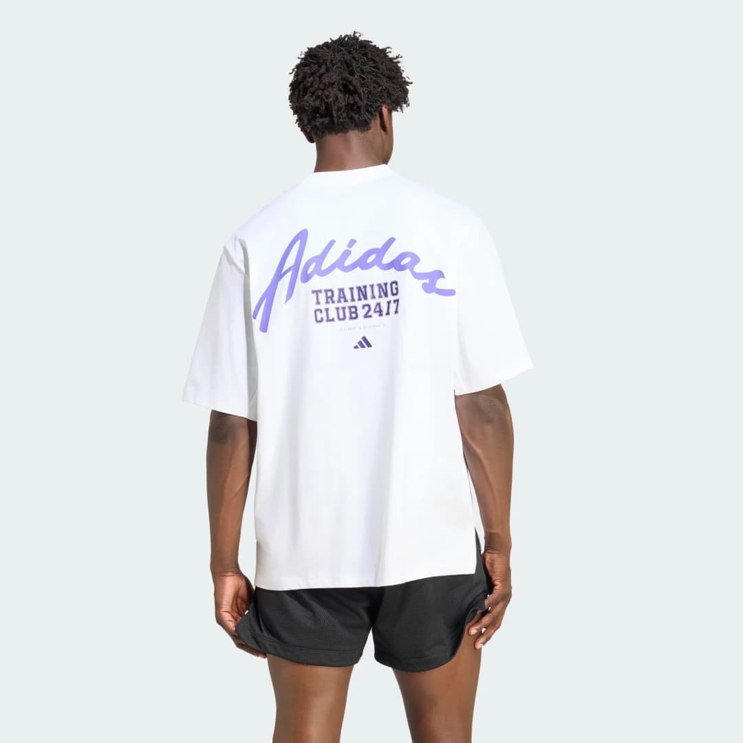 Camiseta Estampada Primelift Essentials Workout Homem adidas · Branco