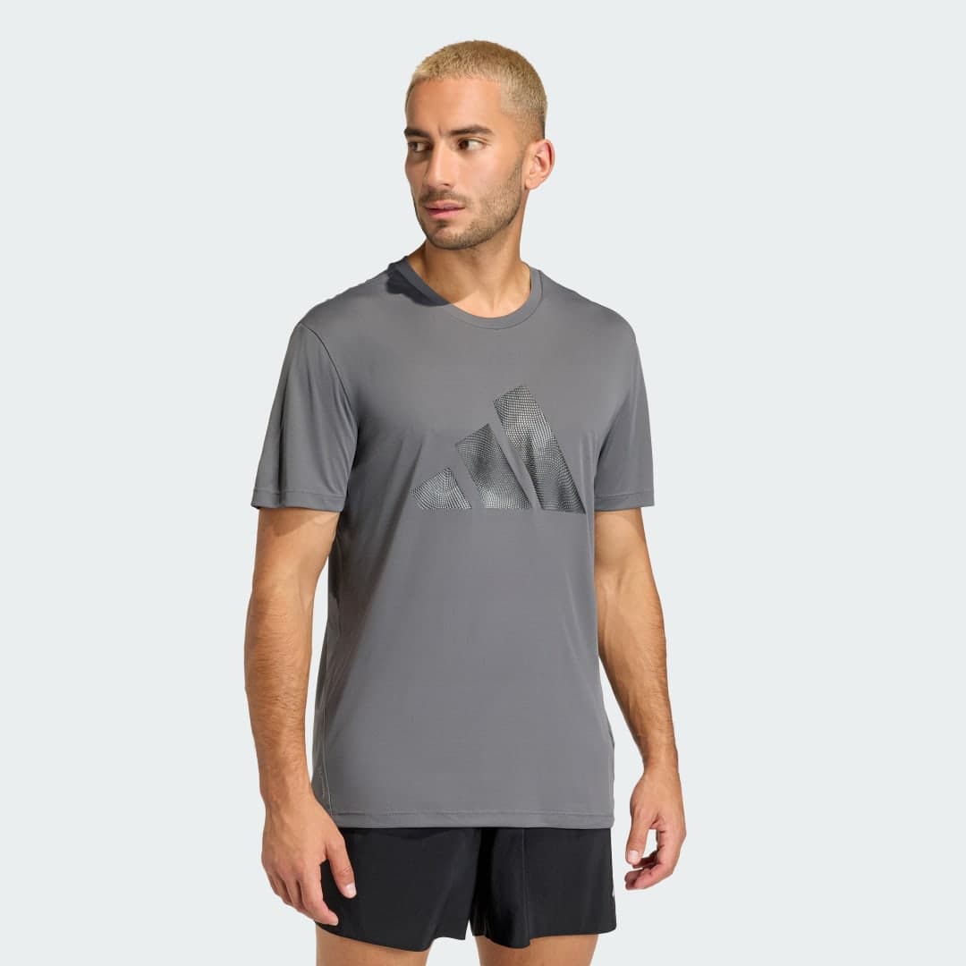 Camiseta Adi365 Running Essentials Brand Love Homem adidas · Cinza