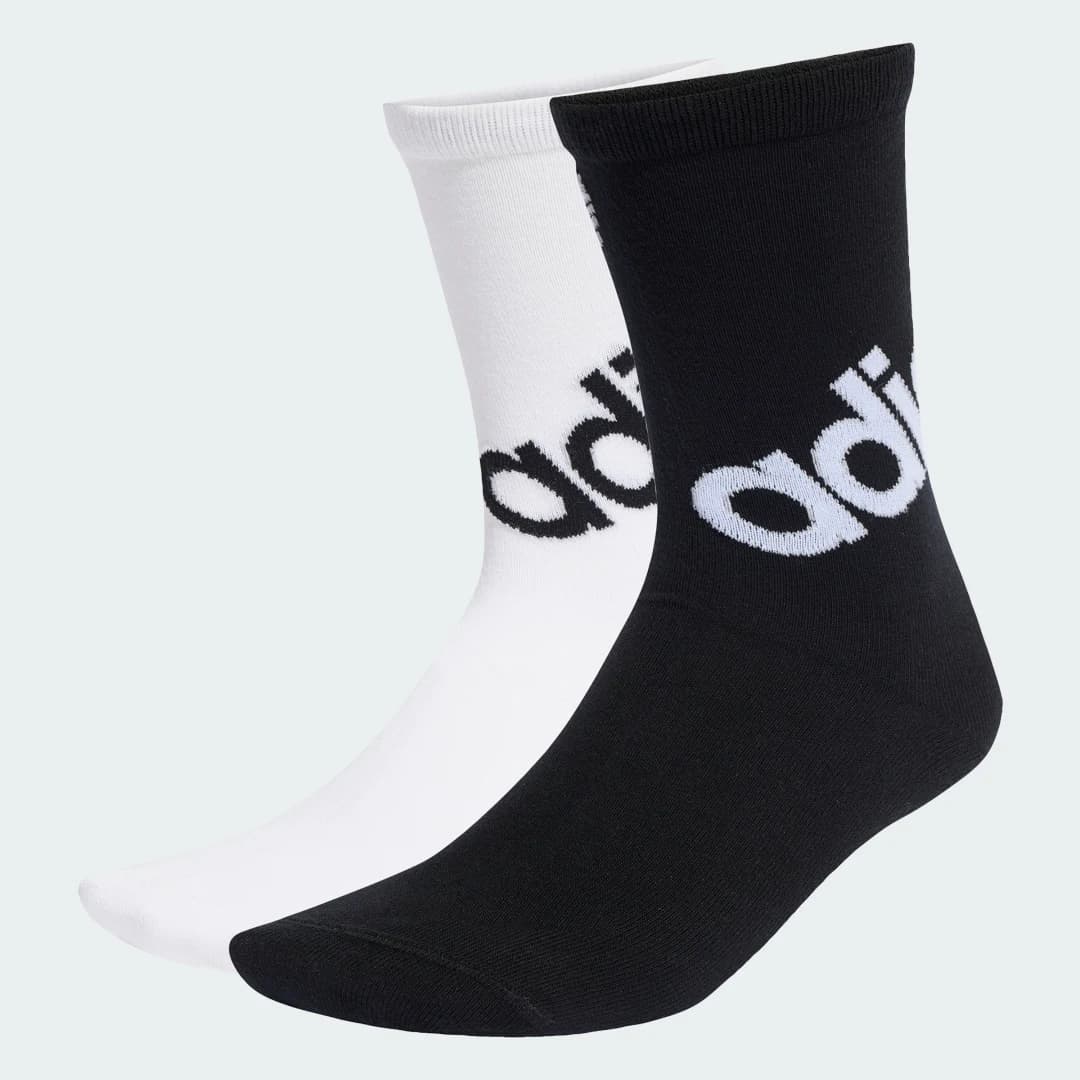 Meias Linear 2 Pares Unisex adidas · Preto