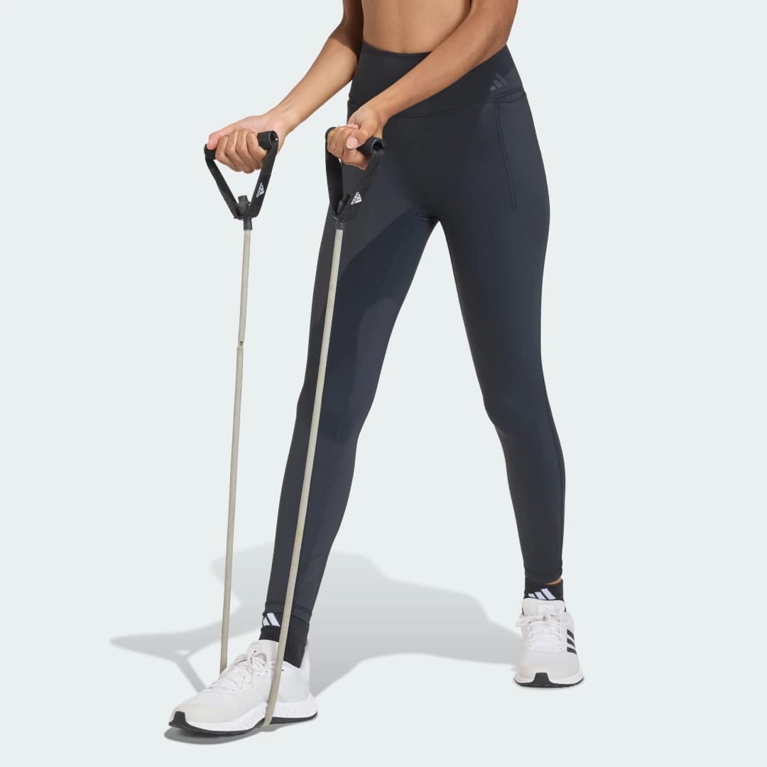Legging Optime Workout 7/8 Mulher adidas · Preto