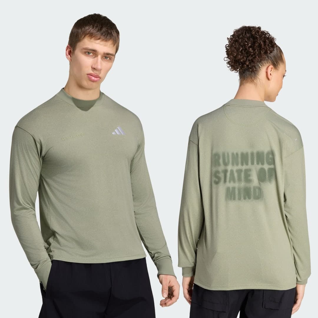 Camisa de Manga Longa Adi365 Cheering Unisex adidas · Verde