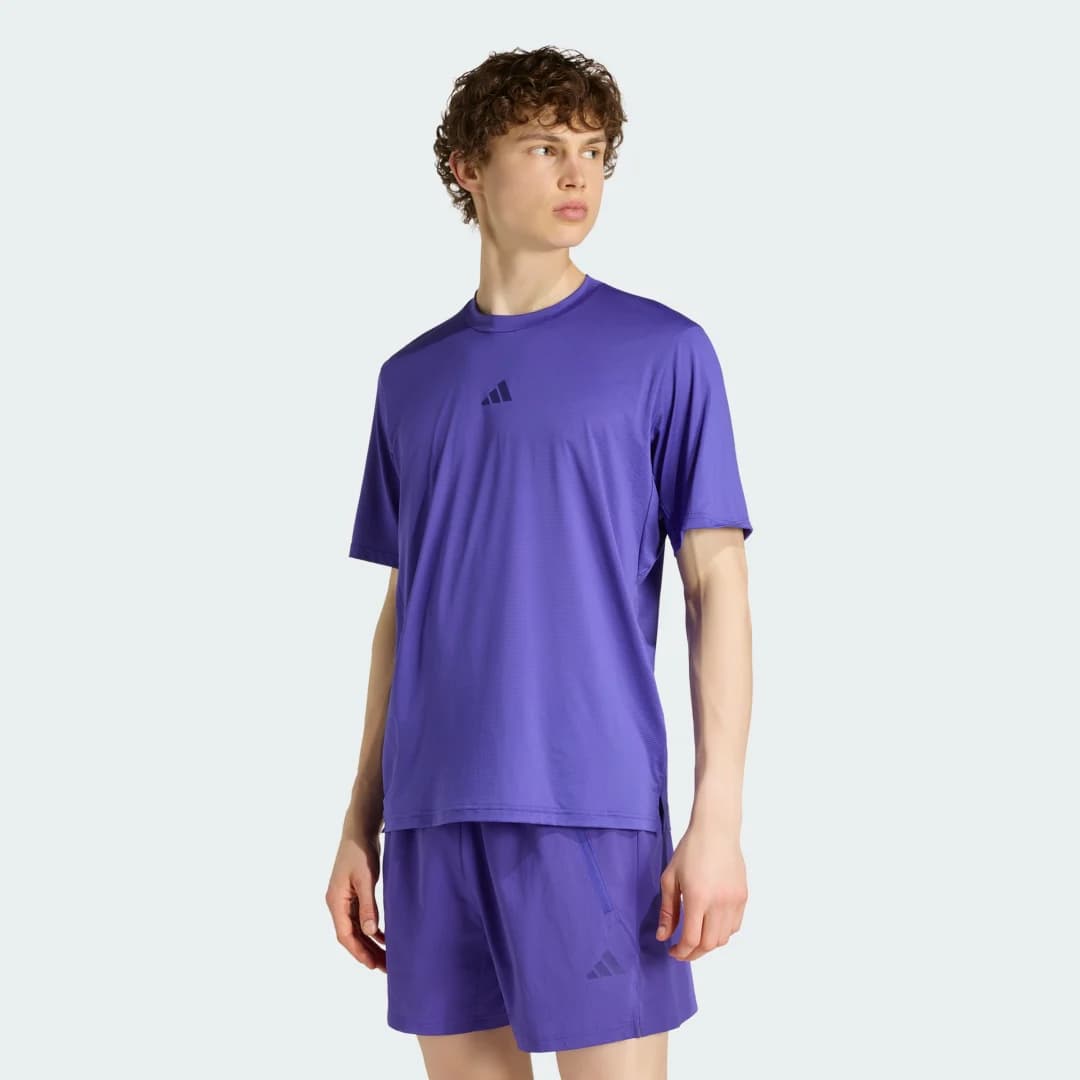 Camiseta DE Treino Tech Intensity Homem adidas · Roxo