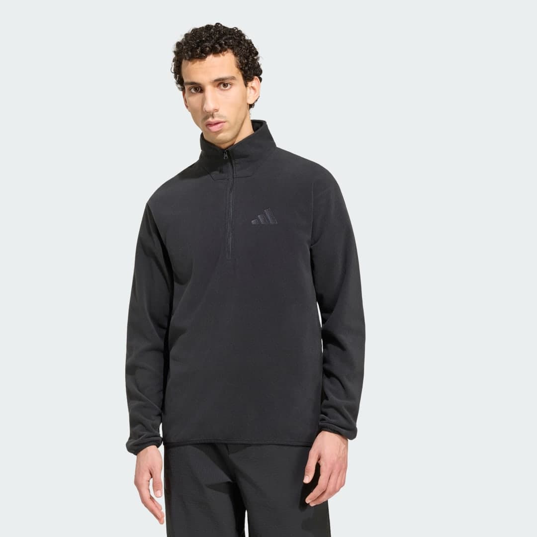 Jaqueta de Fleece com Zíper Meia Altura Terrex Multi Essentials Homem adidas · Preto