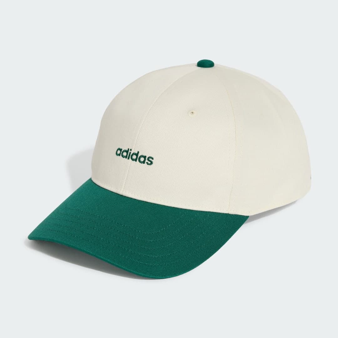 Boné Baseball Bordado Linear Unisex adidas · Bege