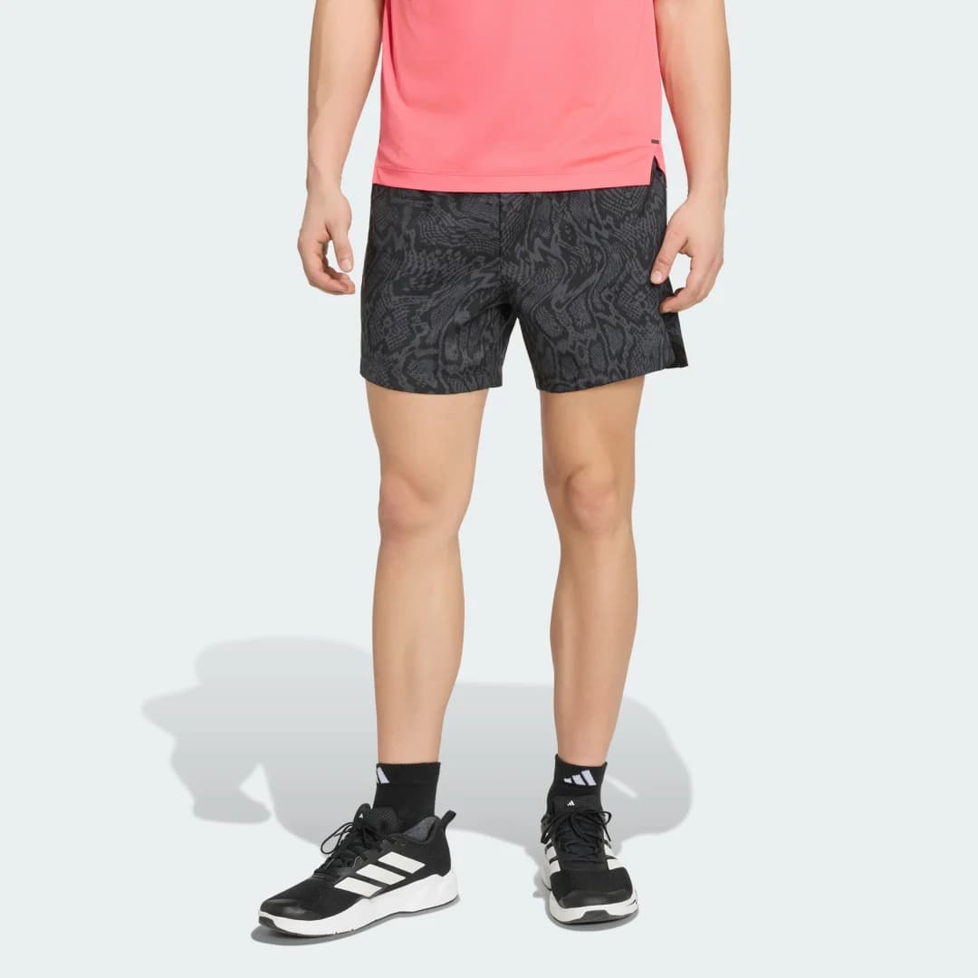 Shorts D4T Primelift AOP Homem adidas · Cinza
