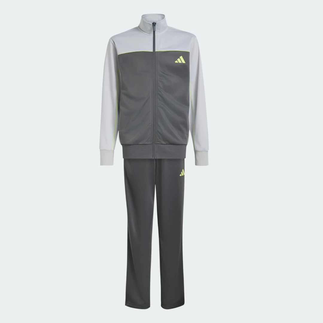 Agasalho Tricô Colour Pop Infantil Kids adidas · Cinza