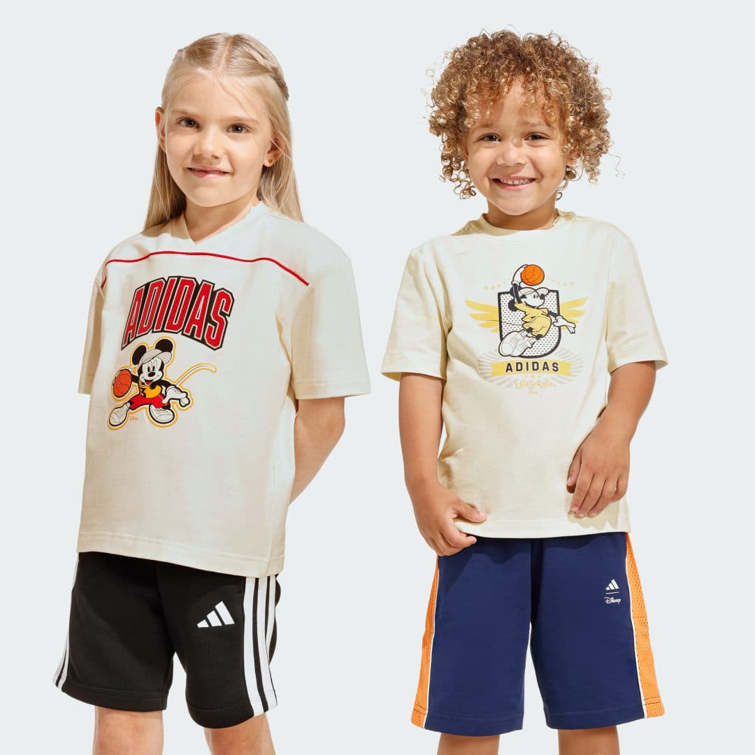 Camiseta Disney Mickey Mouse Kids adidas · Branco