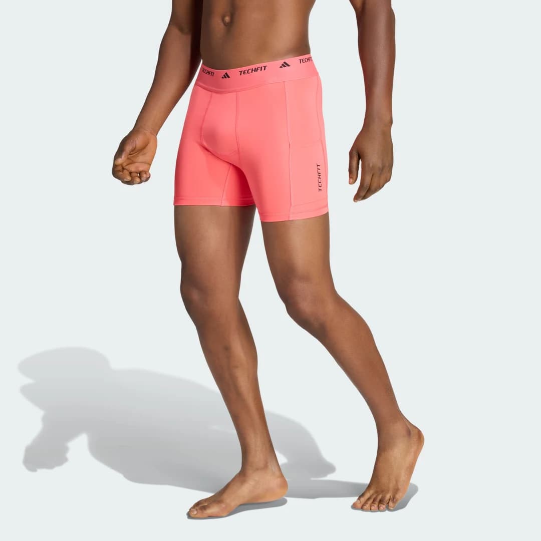 Bermuda DE Compressão Híbrida Techfit Homem adidas · Rosa
