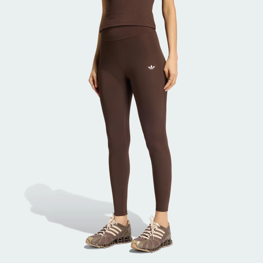 Calça Legging Poliéster Essentials Mulher adidas · Marrom