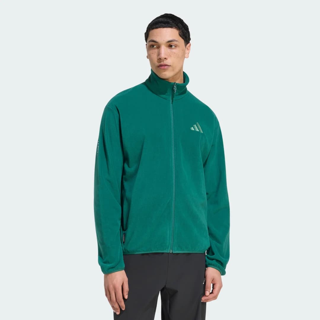 Jaqueta Fleece Zíper Climawarm Terrex Multi Homem adidas · Verde