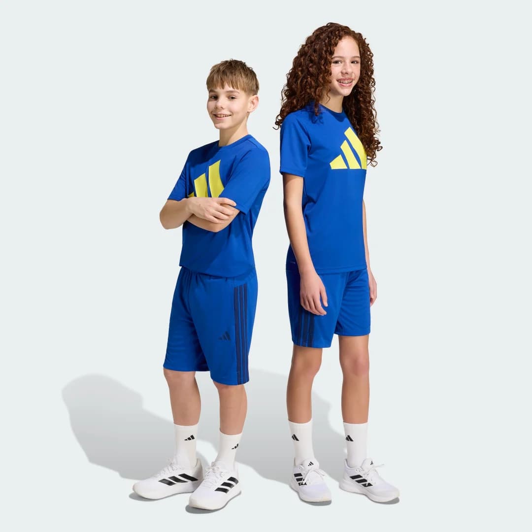Shorts Train Essentials Três Listras Infantil Kids adidas · Azul