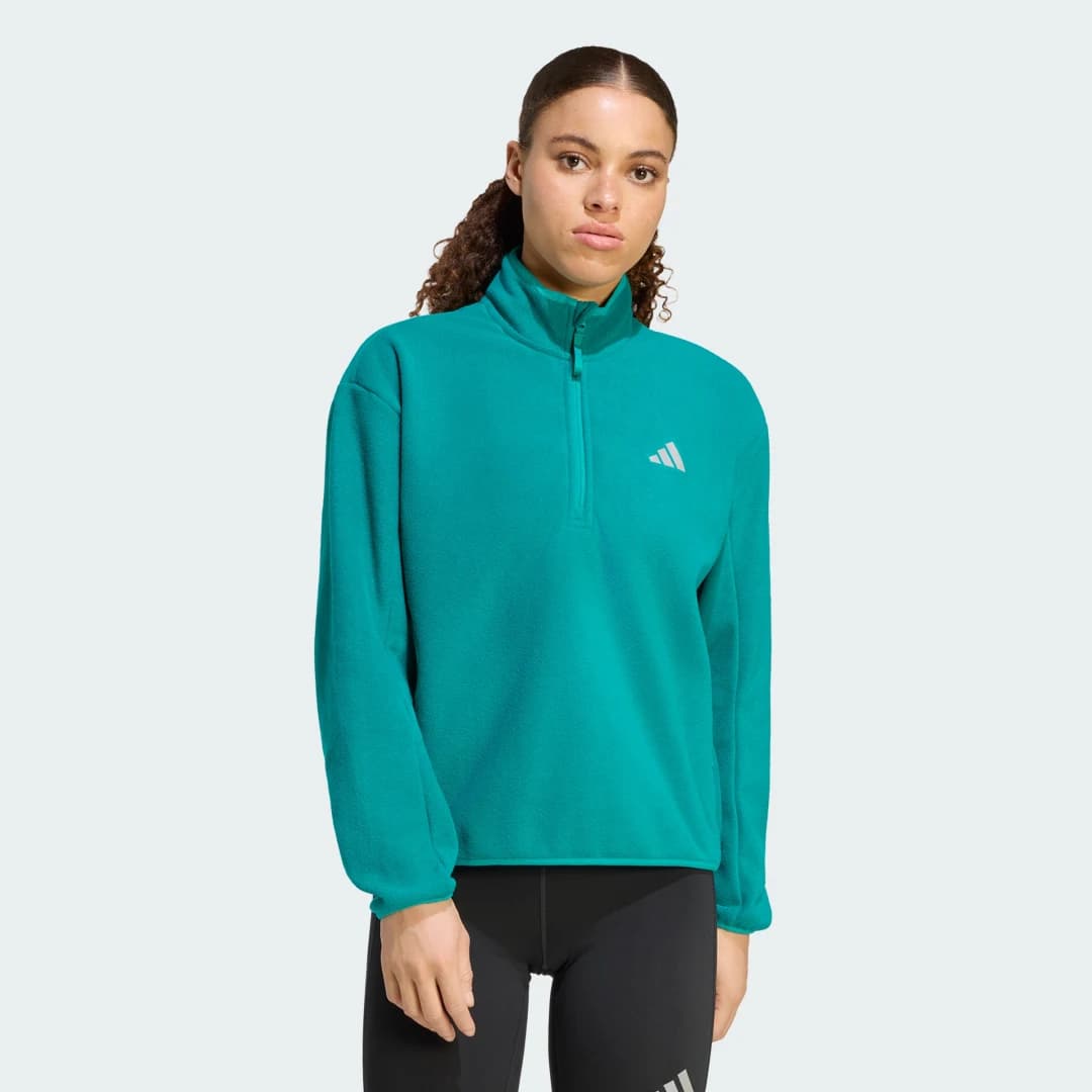 Jaqueta Térmica Meio Fecho de Zíper Adi365 Running Essentials Mulher adidas · Verde