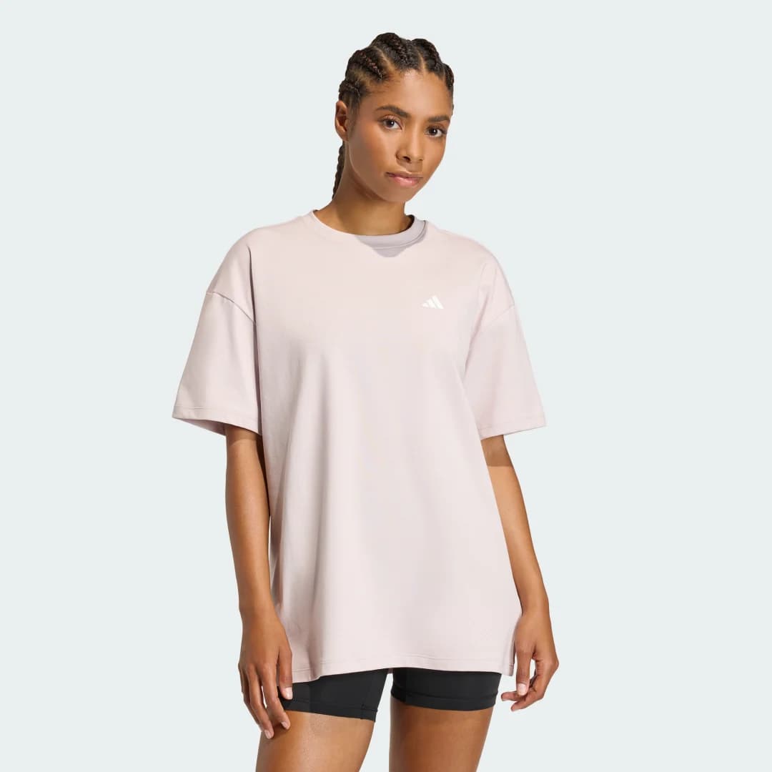 Camiseta Oversized Primelift Essentials Workout Mulher adidas · Roxo