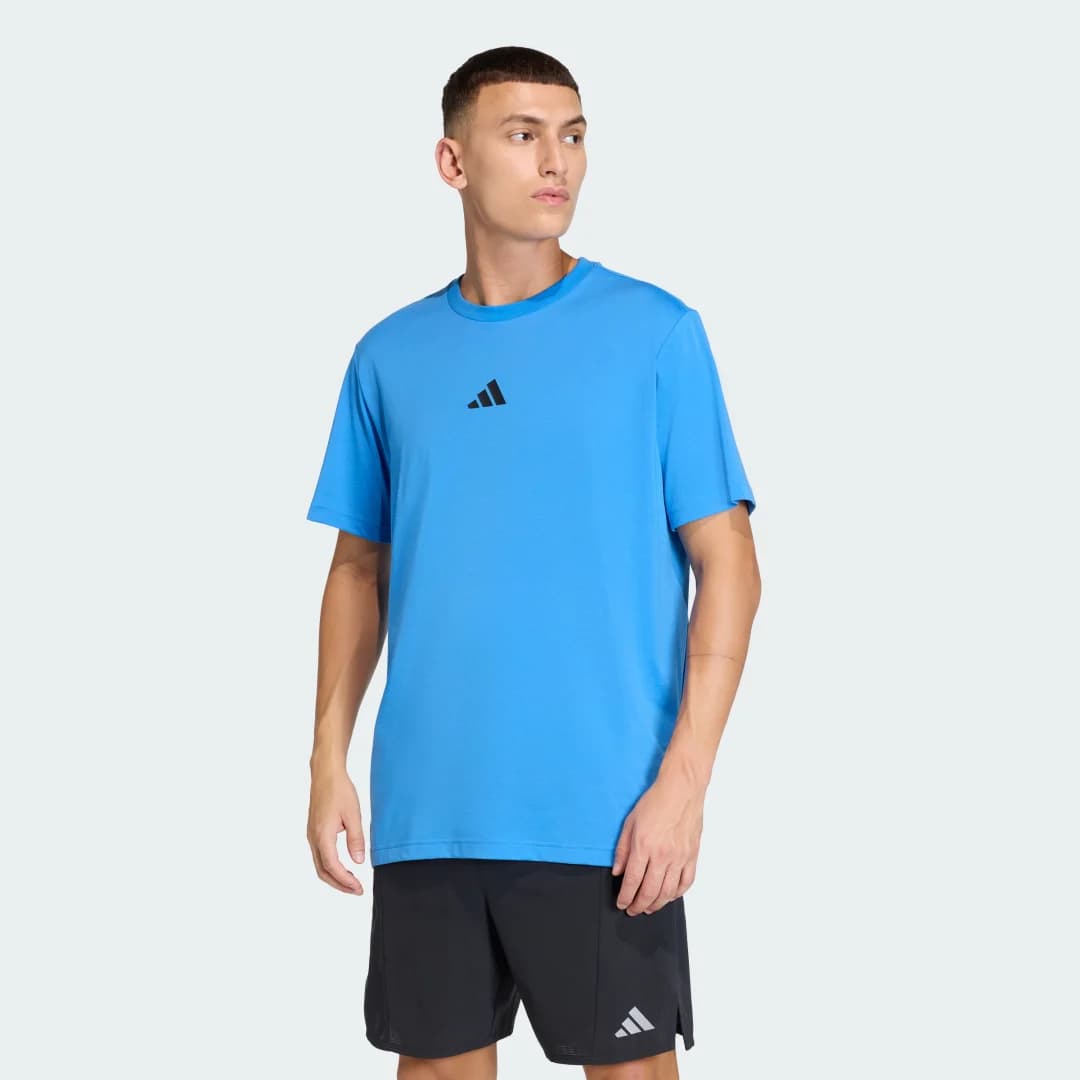 Camiseta Estampada Treino Climacool Identity Homem adidas · Azul
