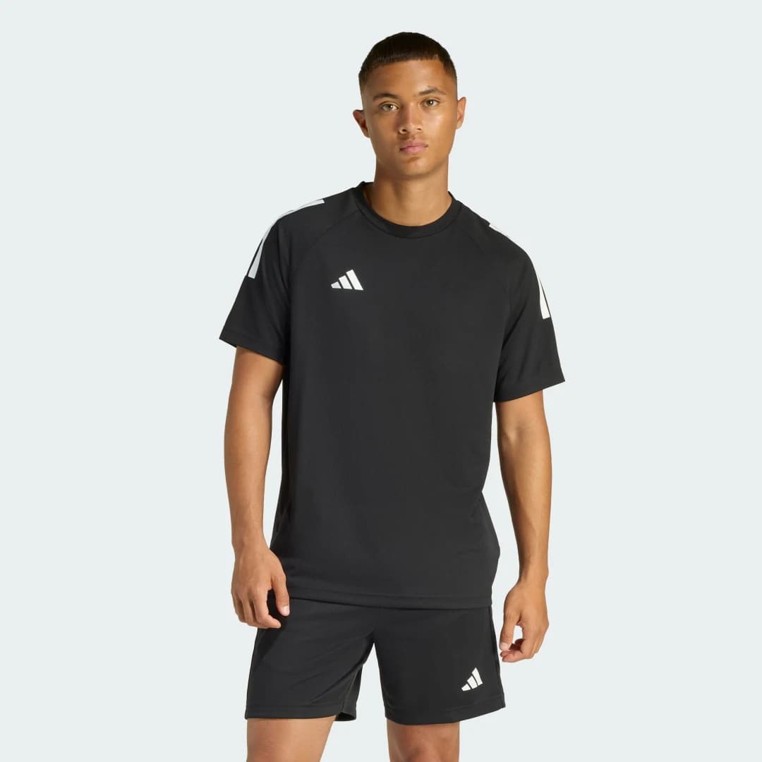Camiseta Climacool Sereno Três Listras Homem adidas · Preto