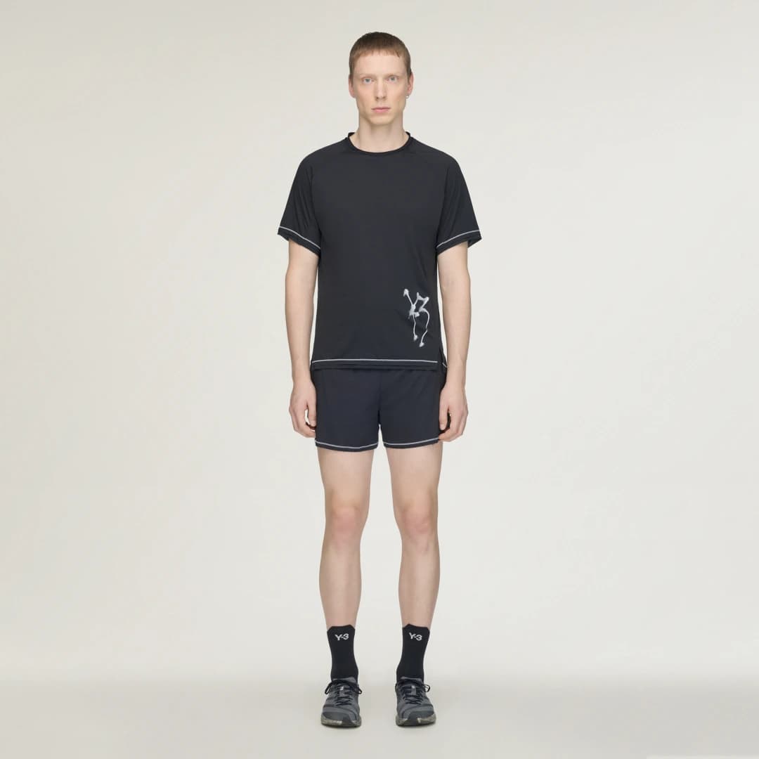 Shorts Corrida Estampado Y-3 Chito Homem adidas · Preto