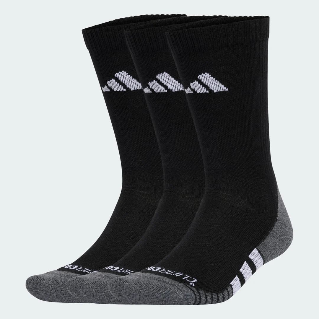 Meias Acolchoadas Performance Climacool 3 Pares Unisex adidas · Preto