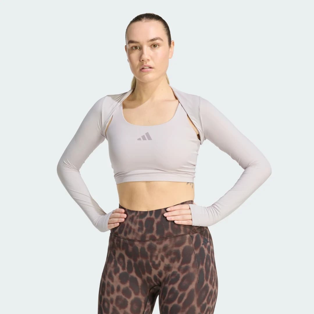 Bolero Primelift Essentials Workout Contour Mulher adidas · Roxo