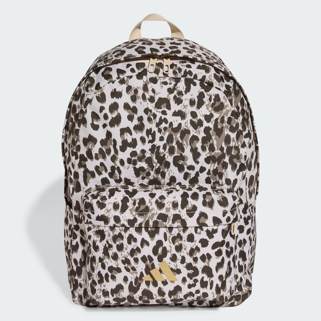 Mochila Estampa Leopardo Unisex adidas · Bege