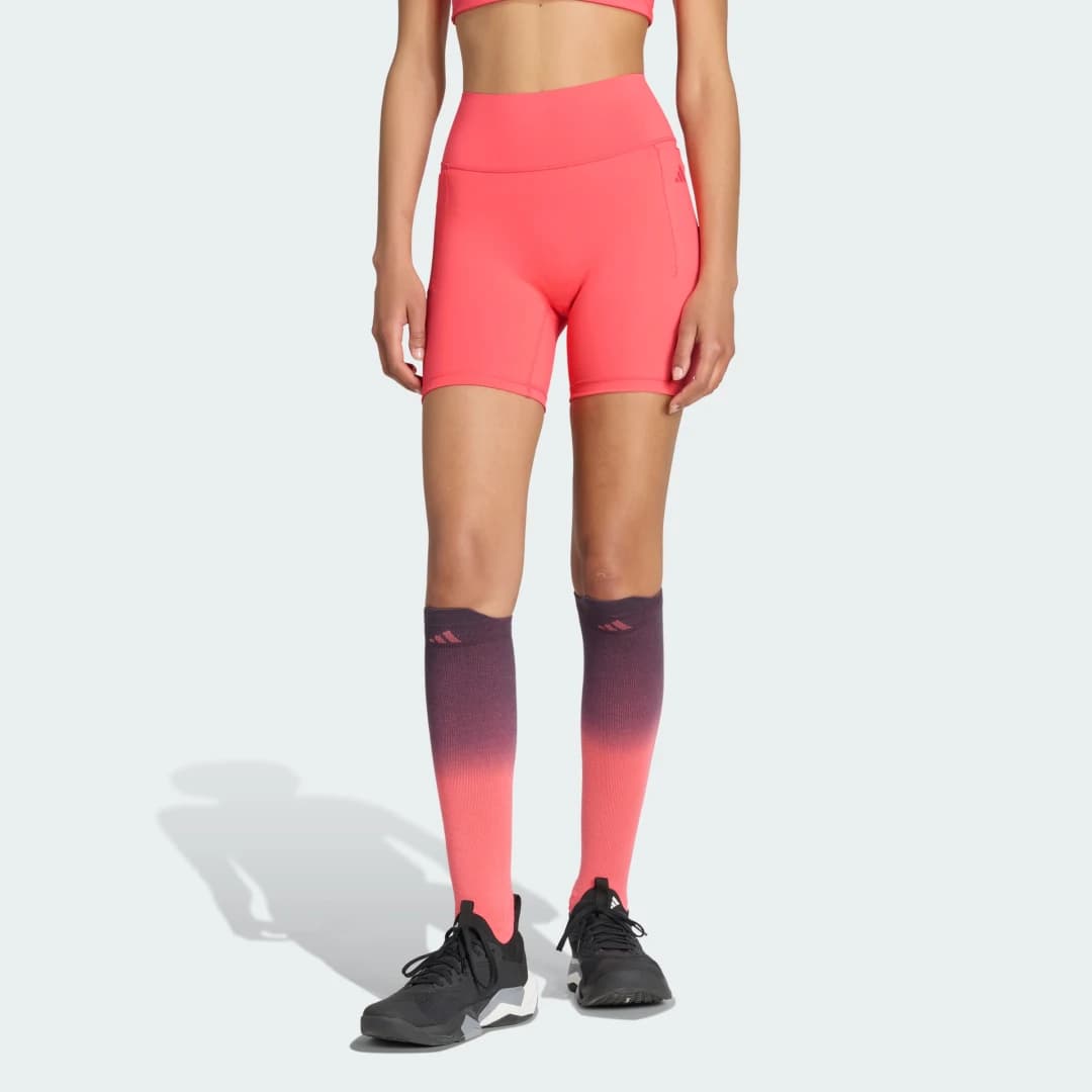 Shorts Legging Optimé Mulher adidas · Rosa