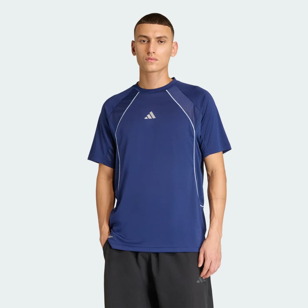 Camiseta Tech Apparel Climacool Homem adidas · Azul