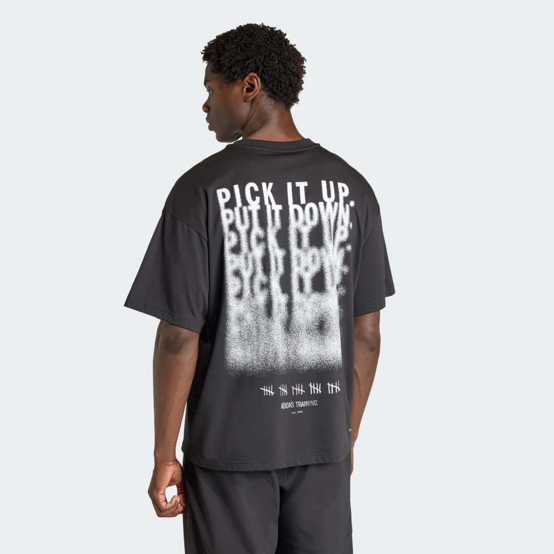 Camiseta Estampada Treino Climacool Power Homem adidas · Preto