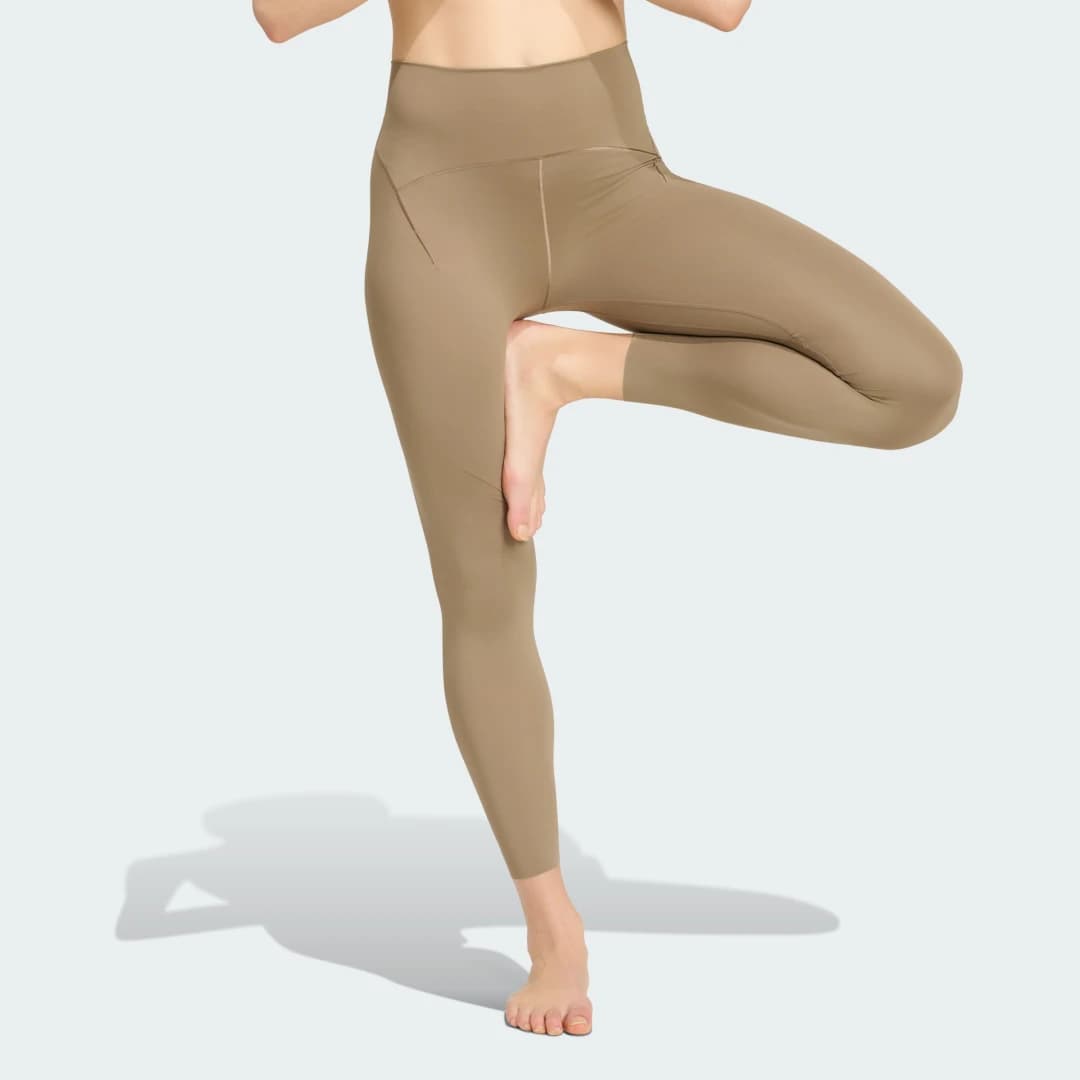Legging 7/8 All Me Luxe Mulher adidas · Bege