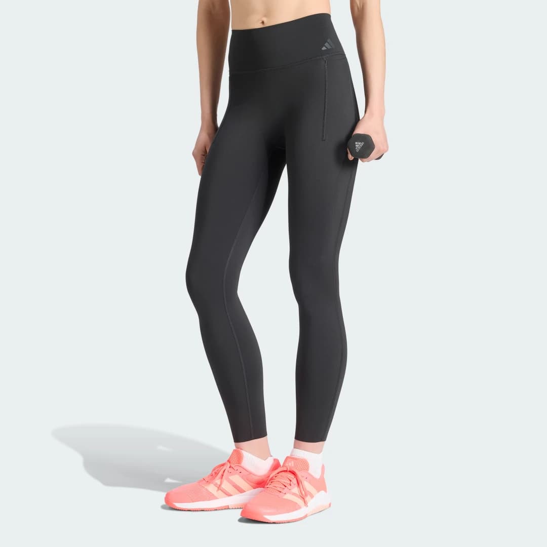 Legging Optime Workout Contour Full Length Mulher adidas · Preto