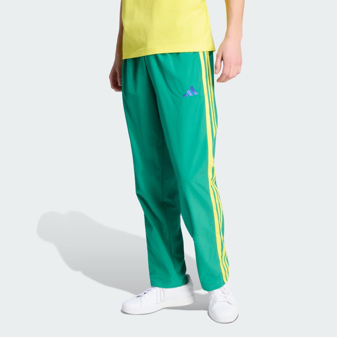 Calça Esportiva Malha Barra Aberta Essentials Três Listras