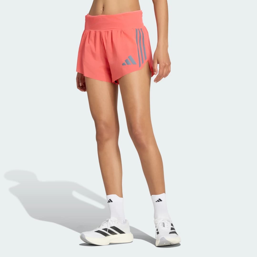 Shorts com Bolso Adizero Pro Running Mulher adidas · Rosa